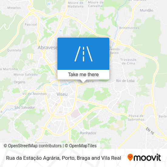 Rua da Estação Agrária mapa