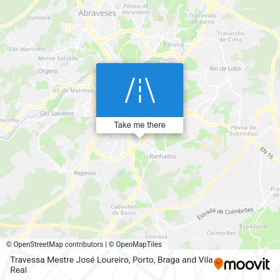 Travessa Mestre José Loureiro mapa