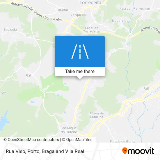 Rua Viso mapa