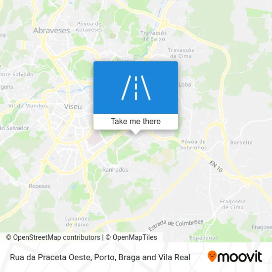 Rua da Praceta Oeste map