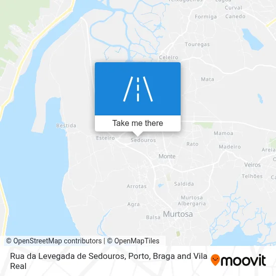 Rua da Levegada de Sedouros map
