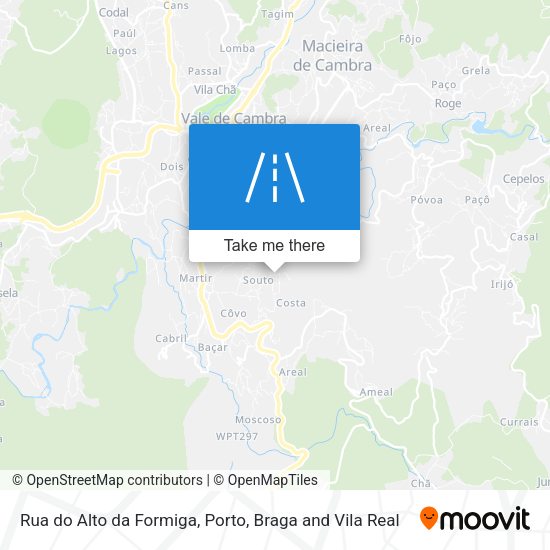 Rua do Alto da Formiga mapa