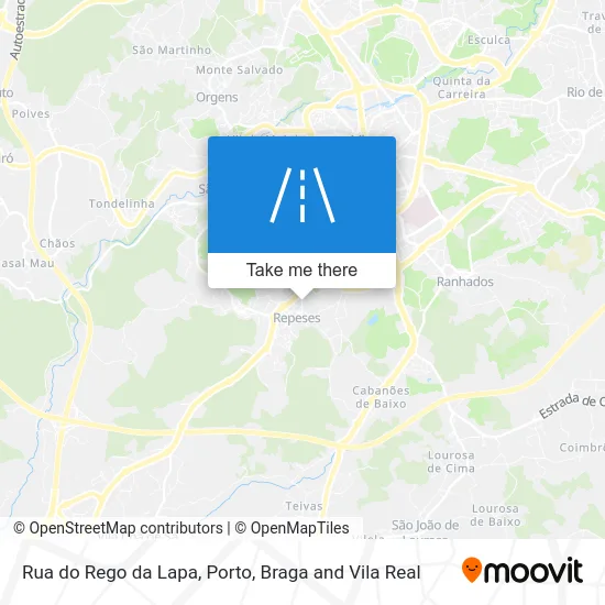 Rua do Rego da Lapa map