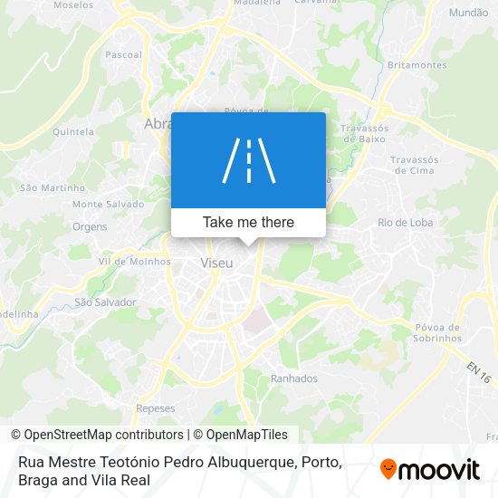 Rua Mestre Teotónio Pedro Albuquerque map