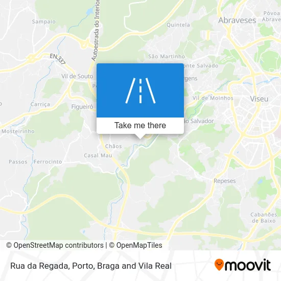 Rua da Regada map