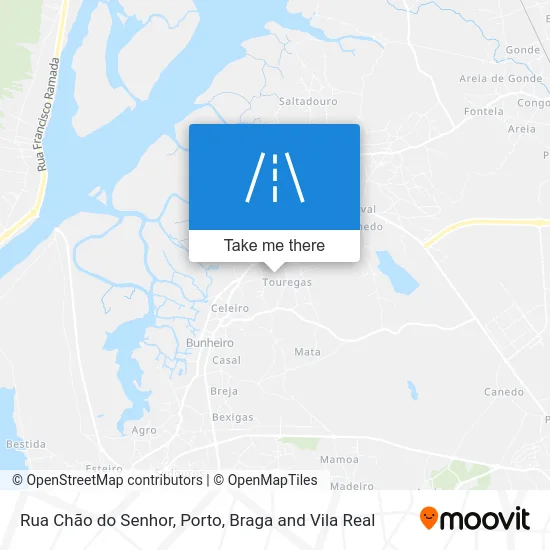 Rua Chão do Senhor mapa