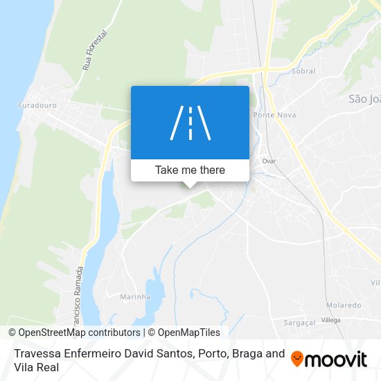 Travessa Enfermeiro David Santos mapa