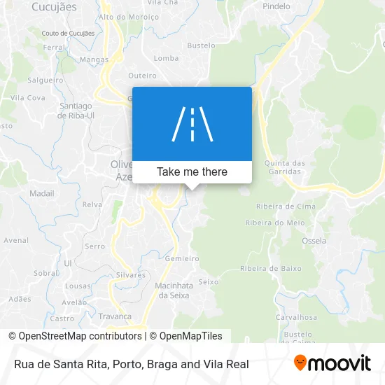 Rua de Santa Rita map