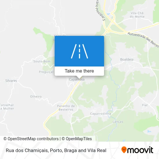 Rua dos Chamiçais map
