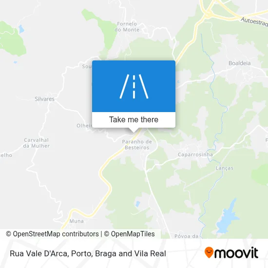 Rua Vale D'Arca map