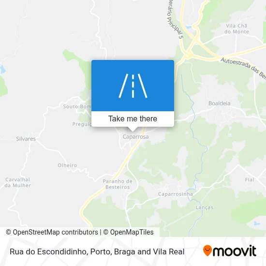 Rua do Escondidinho map