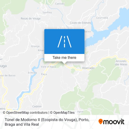 Túnel de Modorno II (Ecopista do Vouga) map