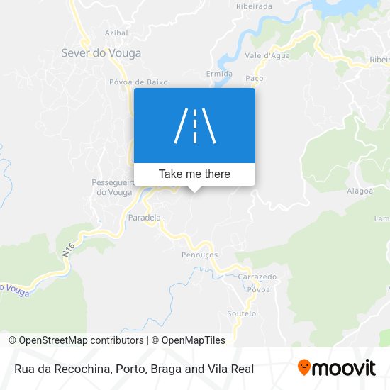 Rua da Recochina mapa