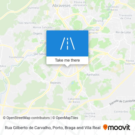 Rua Gilberto de Carvalho map