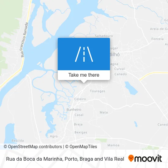 Rua da Boca da Marinha map