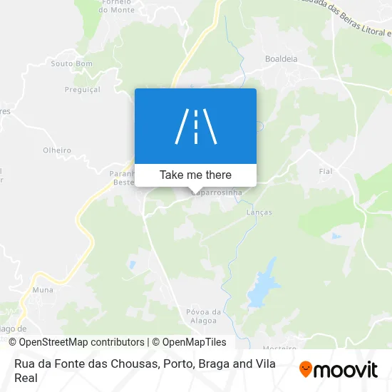 Rua da Fonte das Chousas map