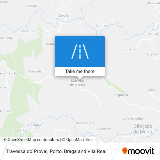 Travessa do Proval mapa