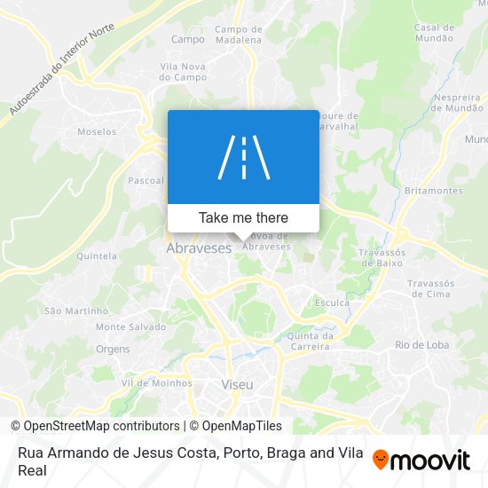 Rua Armando de Jesus Costa mapa