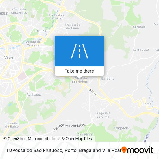 Travessa de São Frutuoso mapa