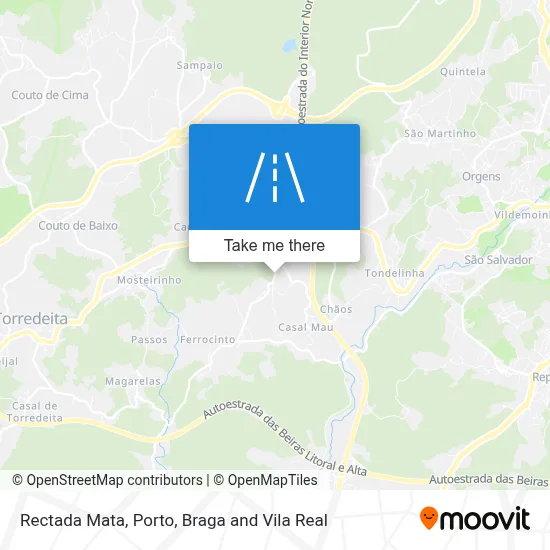 Rectada Mata map