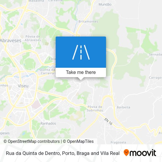 Rua da Quinta de Dentro mapa