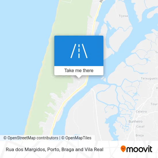 Rua dos Margidos map
