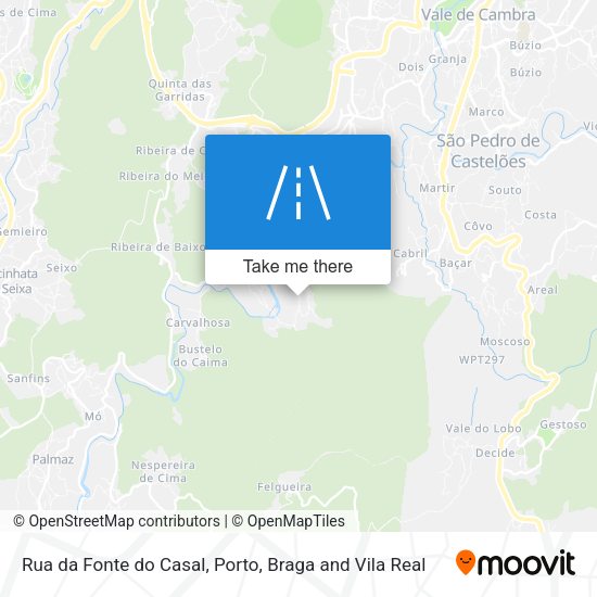 Rua da Fonte do Casal mapa