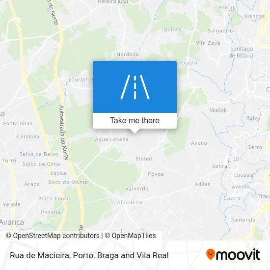 Rua de Macieira map