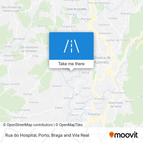 Rua do Hospital mapa