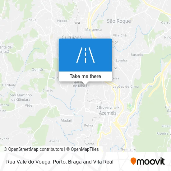 Rua Vale do Vouga map