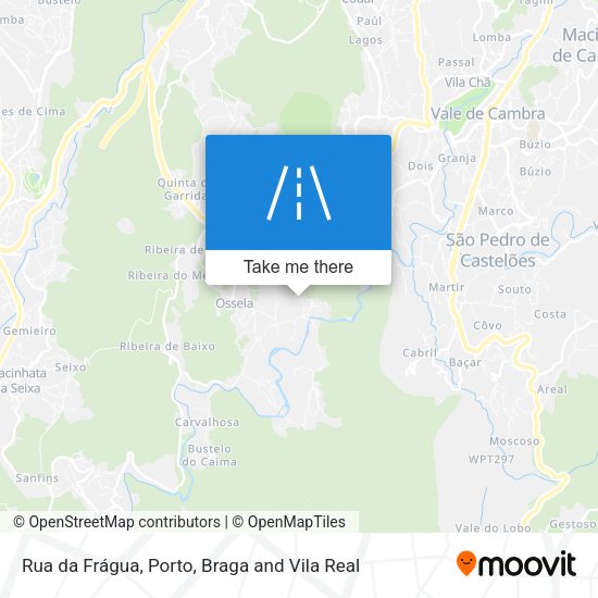 Rua da Frágua mapa