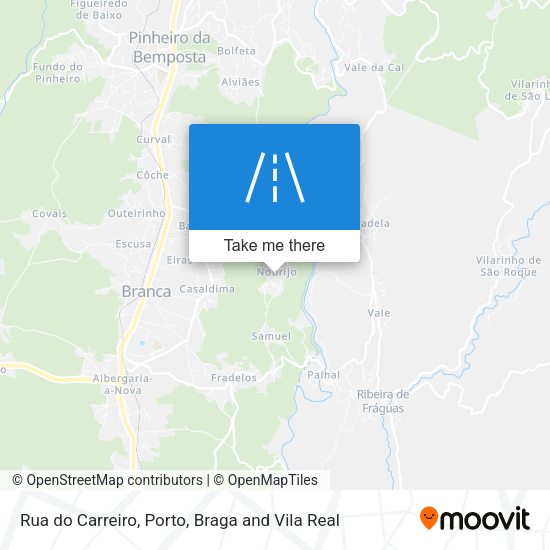 Rua do Carreiro mapa