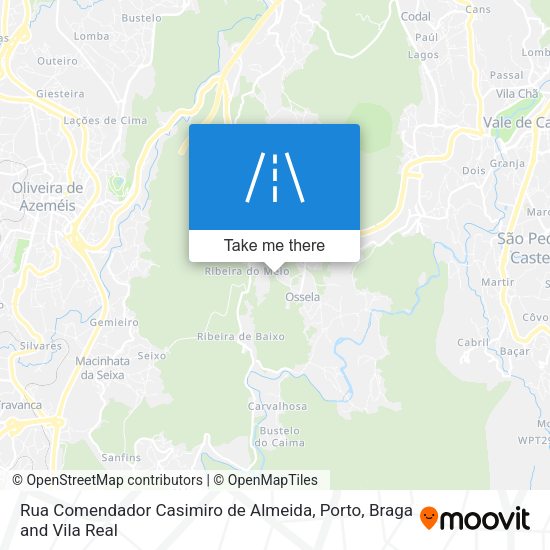 Rua Comendador Casimiro de Almeida mapa