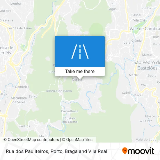 Rua dos Pauliteiros map