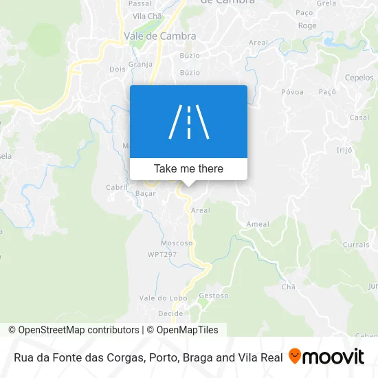 Rua da Fonte das Corgas map