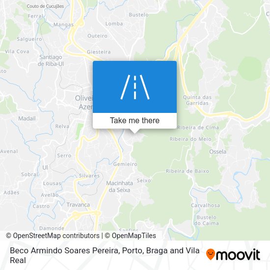 Beco Armindo Soares Pereira map