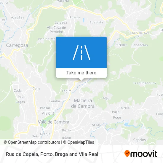 Rua da Capela map