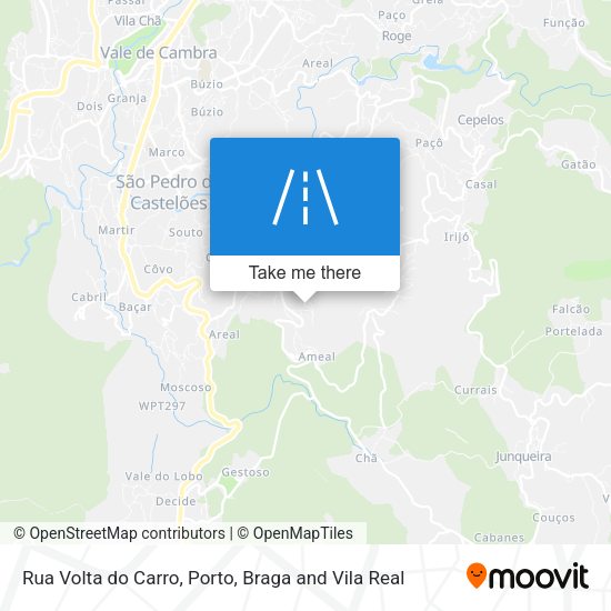 Rua Volta do Carro mapa