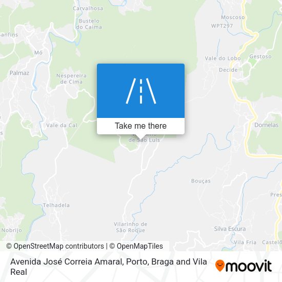 Avenida José Correia Amaral mapa