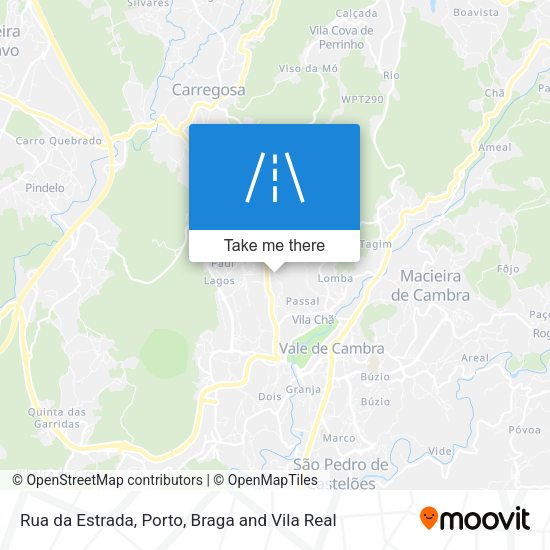 Rua da Estrada mapa
