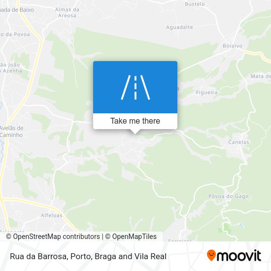 Rua da Barrosa map