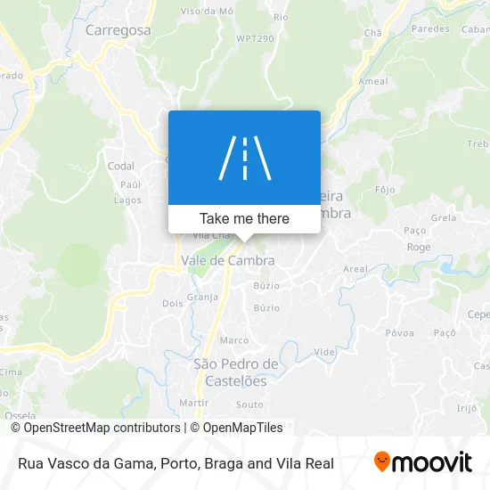 Rua Vasco da Gama map