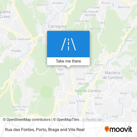 Rua das Fontes map