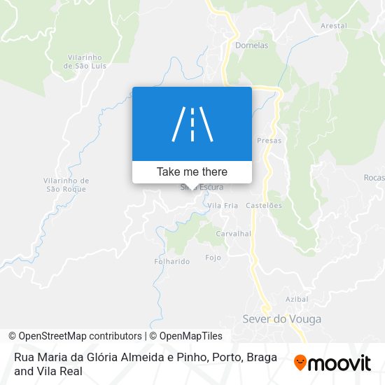 Rua Maria da Glória Almeida e Pinho mapa