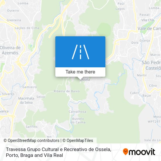 Travessa Grupo Cultural e Recreativo de Ossela map