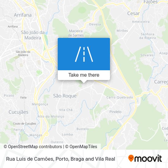 Rua Luís de Camões map