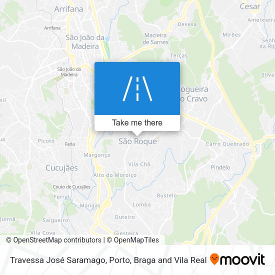 Travessa José Saramago mapa