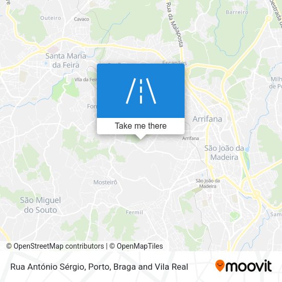 Rua António Sérgio map