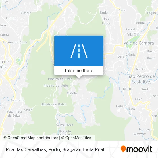 Rua das Carvalhas map