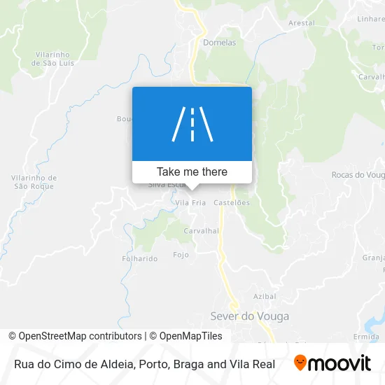 Rua do Cimo de Aldeia map